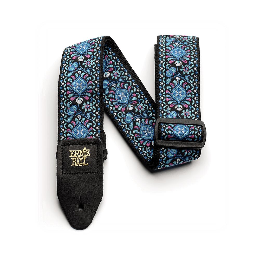 Ernie Ball Classic Jacquard Guitar Strap | Indigo Orchid (2")