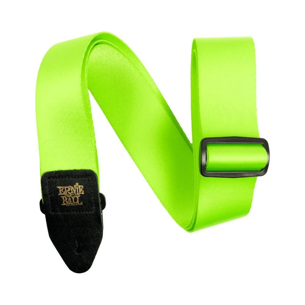 Ernie Ball Polypro Guitar Strap | Neon Green (2")