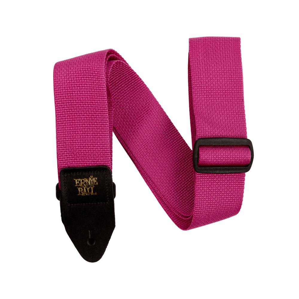 Ernie Ball Polypro Guitar Strap | Raspberry (2")