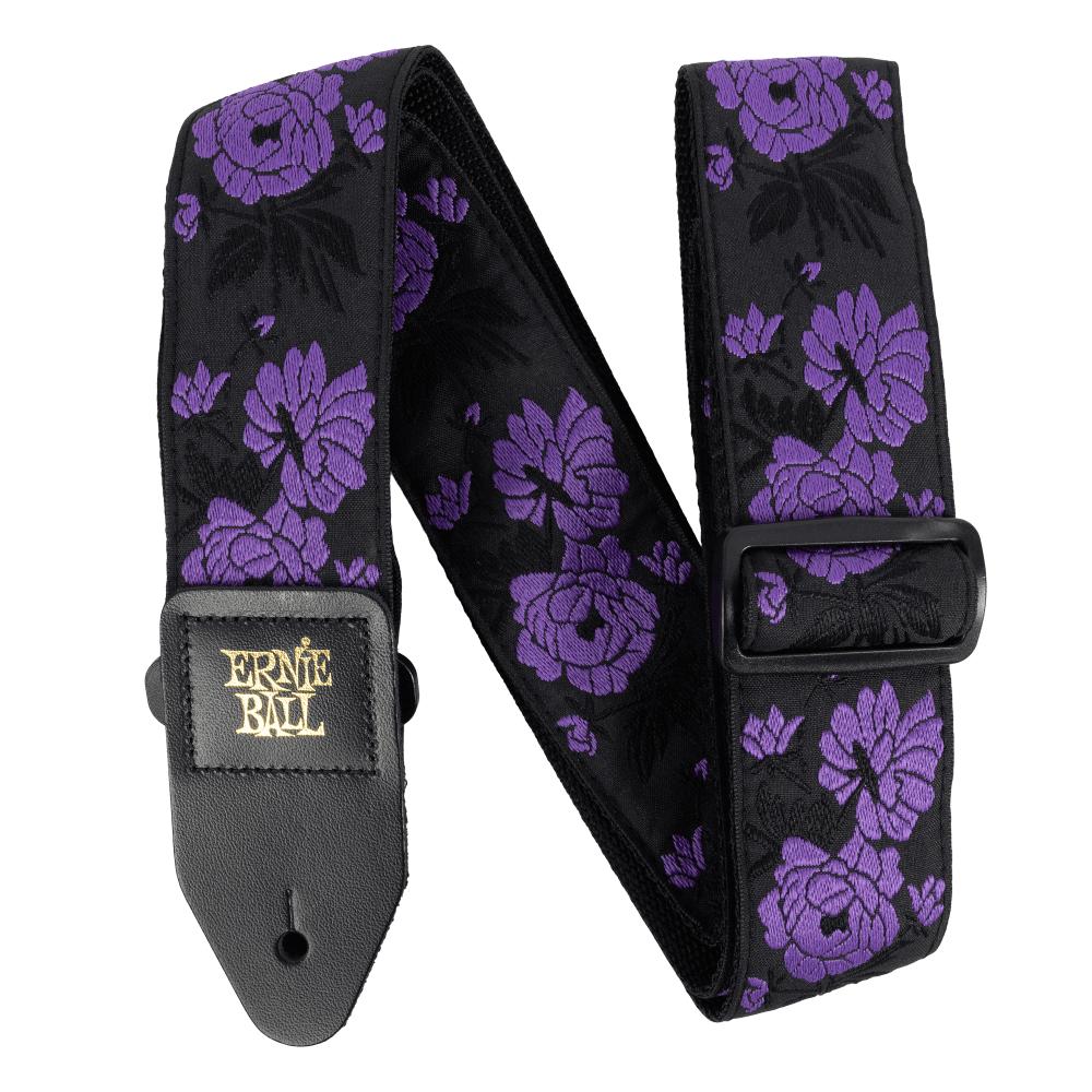 Ernie Ball Classic Jacquard Guitar Strap | Lavender Rose (2")