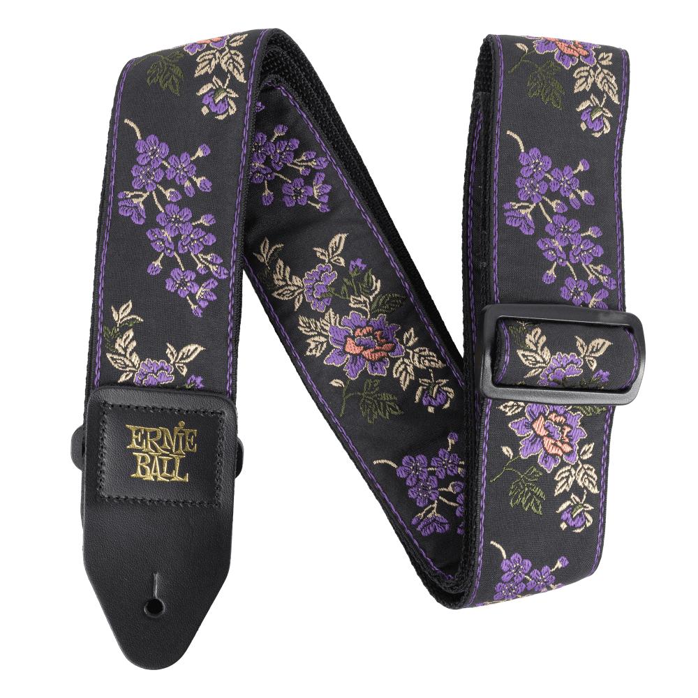 Ernie Ball Classic Jacquard Guitar Strap | Lavender Blossom (2")