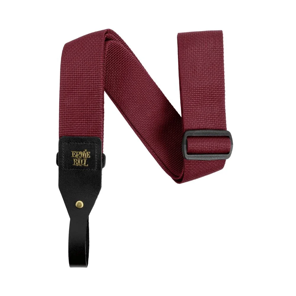 Ernie Ball Polypro Guitar Strap | Burgundy (2")
