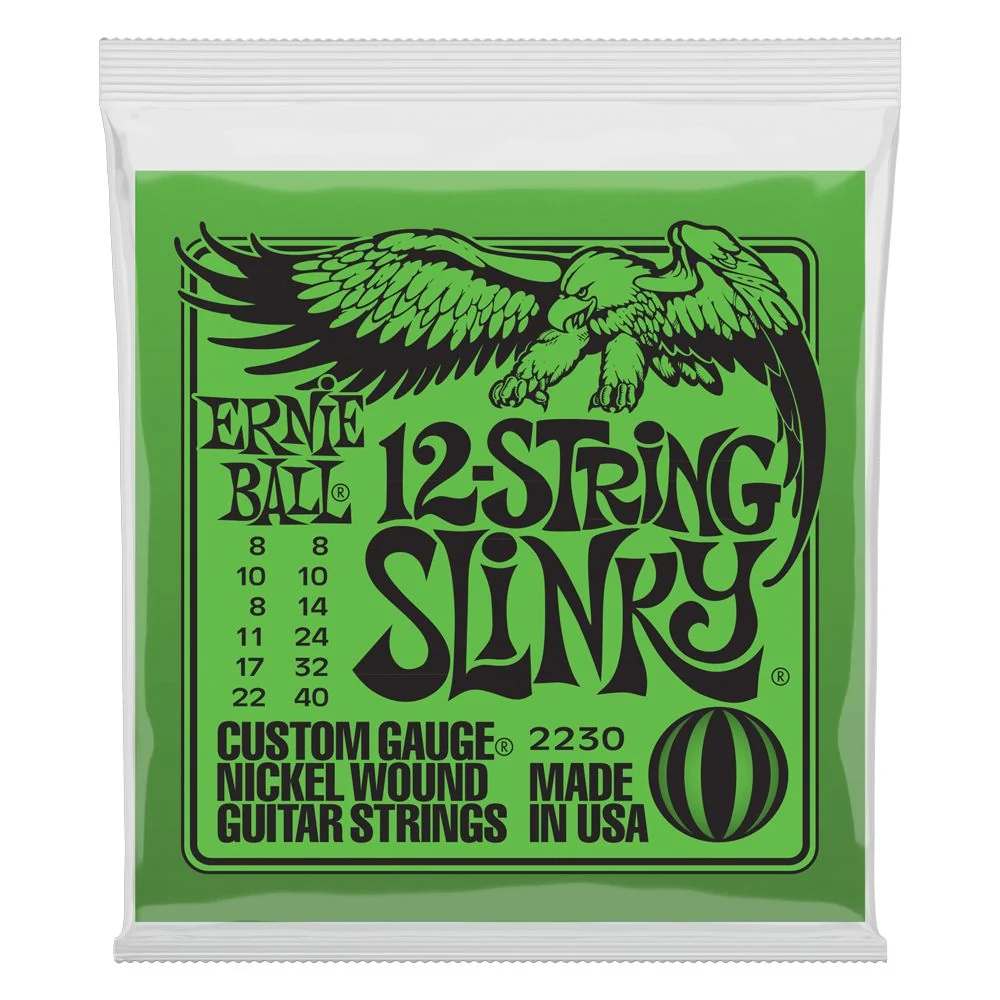 Ernie Ball Slinky Nickel-Wound Electric Guitar Strings | 12-String Slinky | 8-40