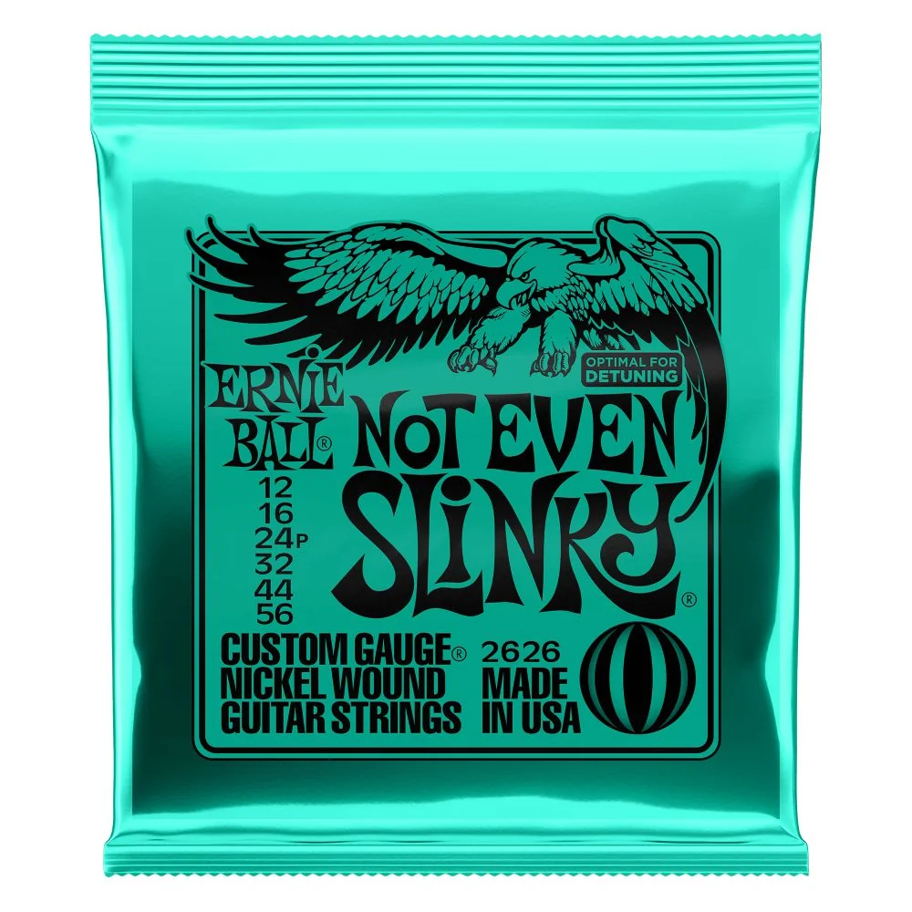 Ernie Ball Slinky Nickel-Wound Electric Guitar Strings | Not even Slinky | 12-56