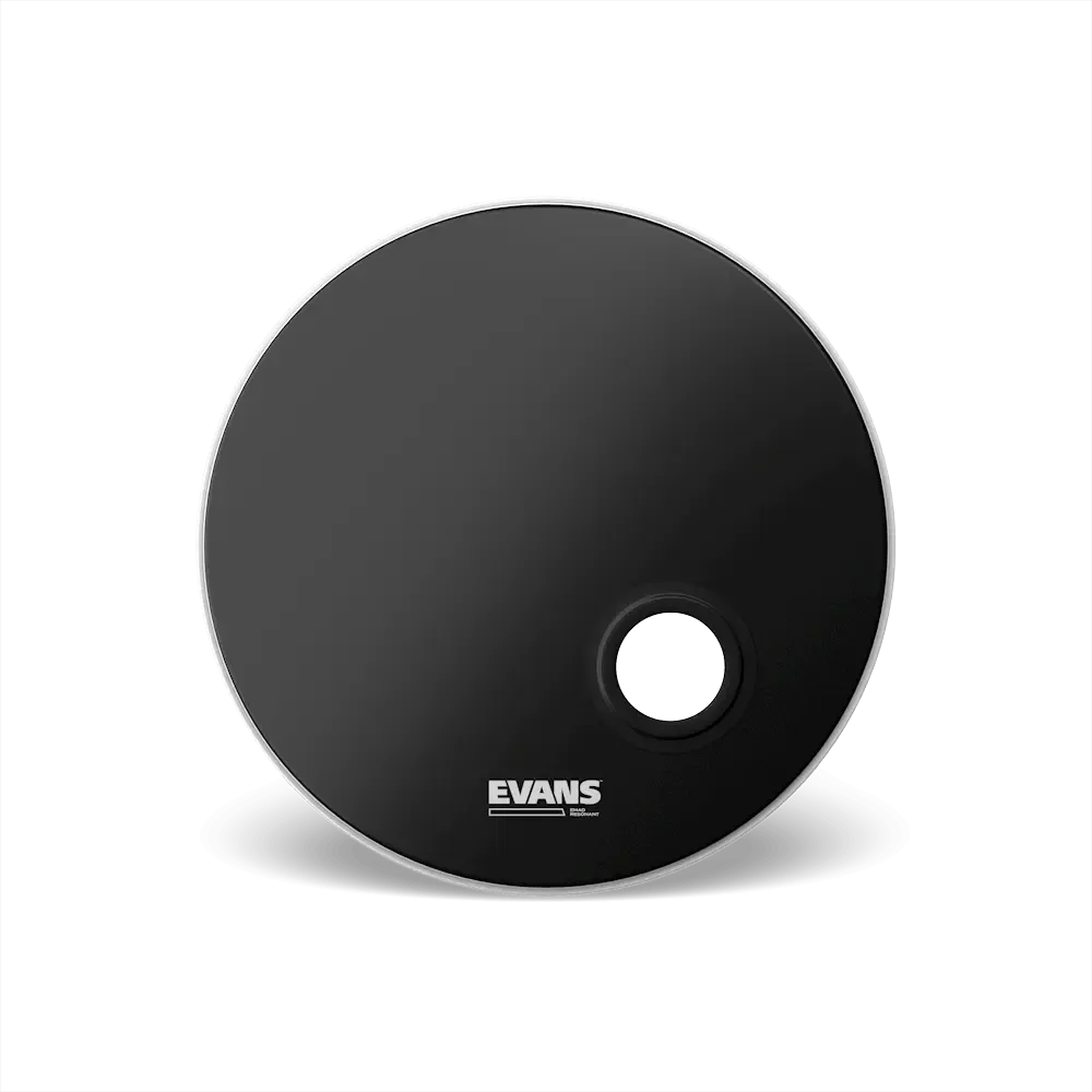 Evans EMAD Resonant Bass Drumhead w/Porthole | 22" (Black)