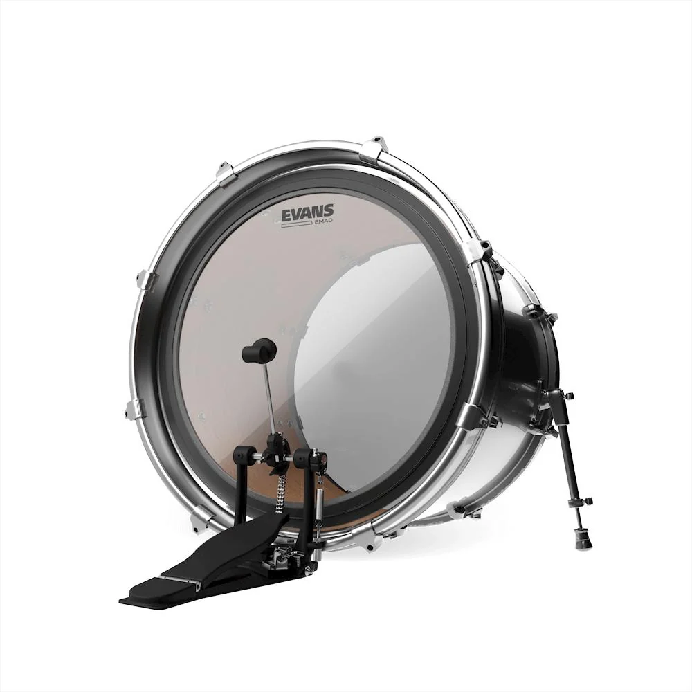 Evans EMAD Bass Drumhead | 22" (Clear) - Image 2