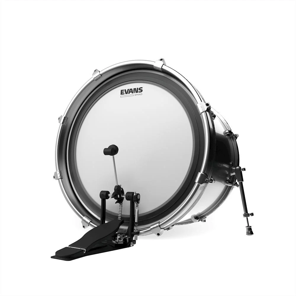 Evans EMAD Bass Drumhead | 20" (Coated White) - Image 2