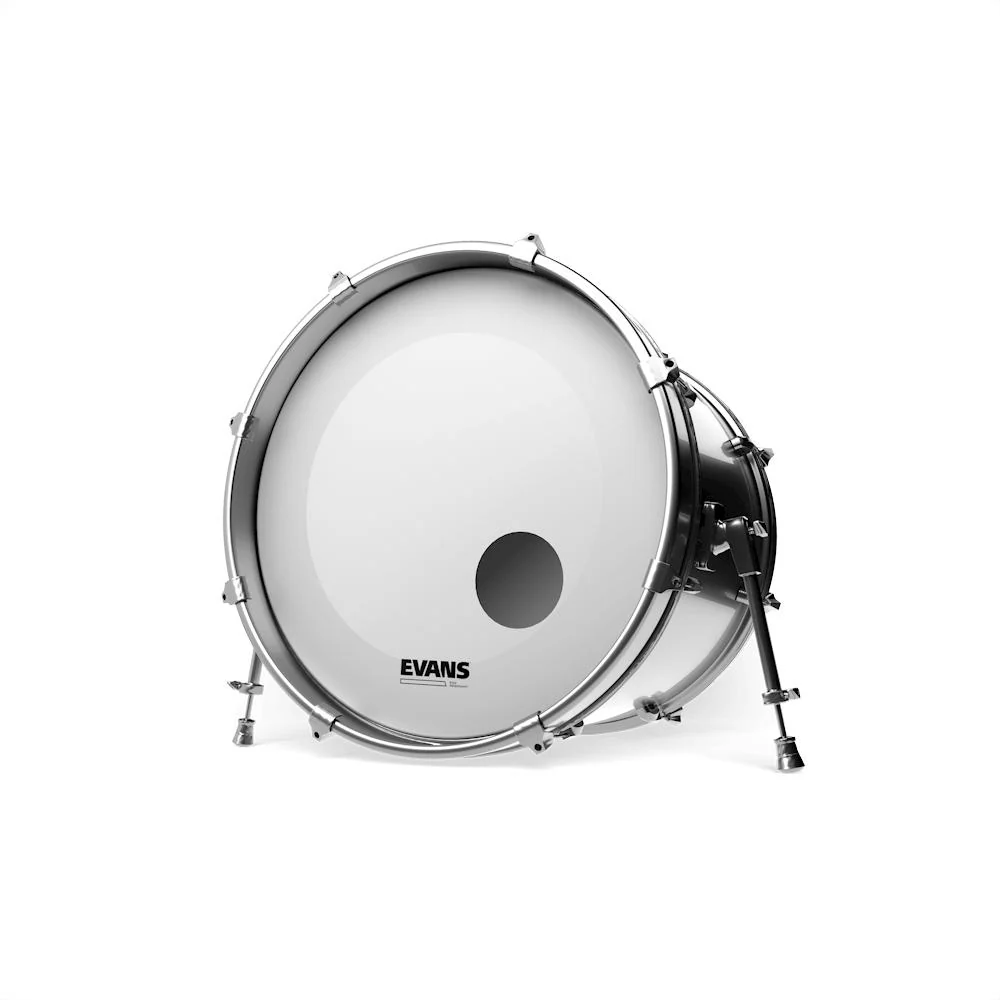 Evans EQ3 Resonant Bass Drumhead | 22" (Coated White) - Image 2