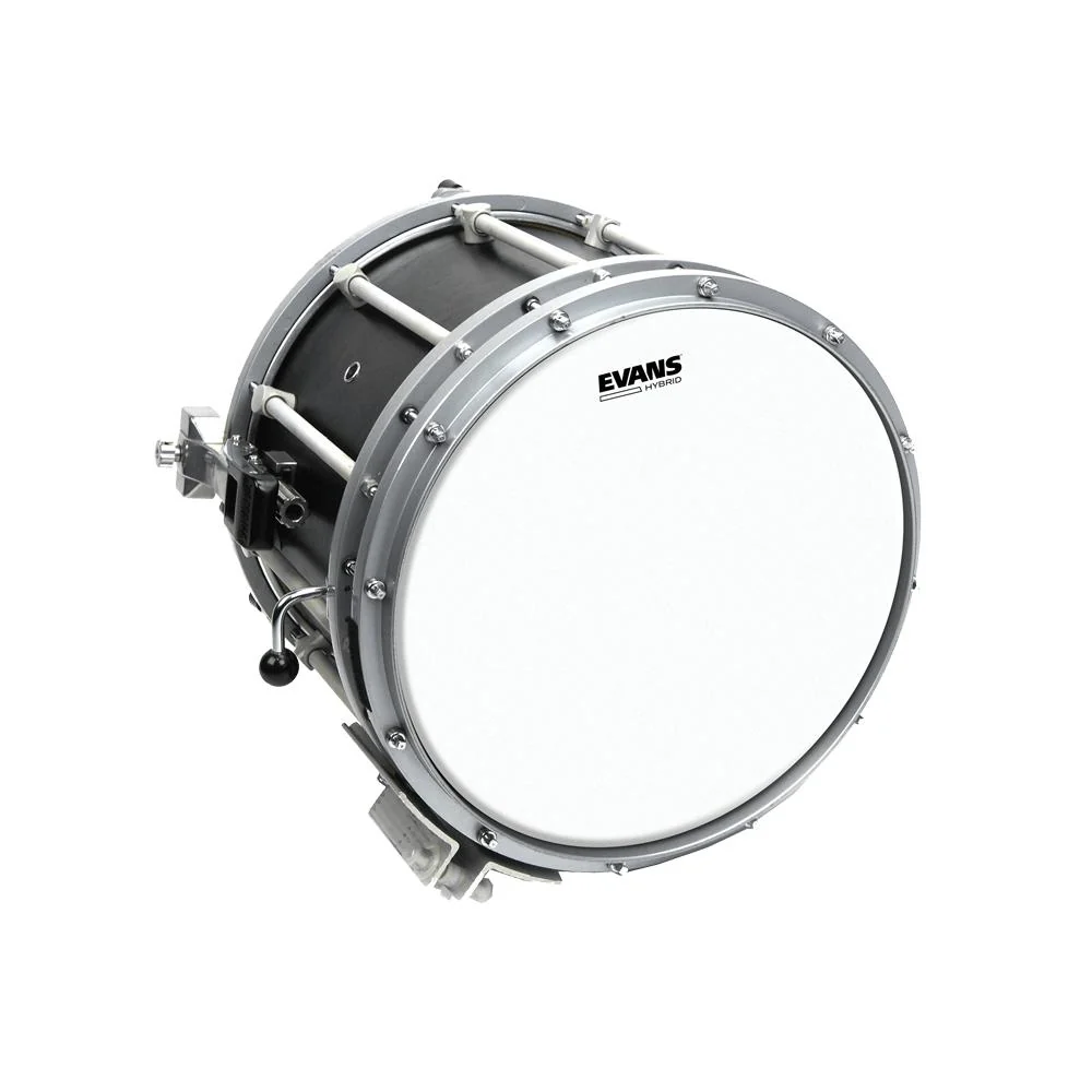 Evans Hybrid White Marching Snare Drum Head | 14 Inch - Image 2