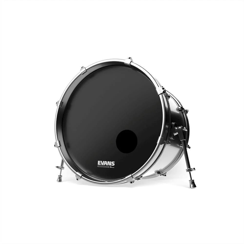 Evans ONYX EQ3 Resonant Bass Drumhead | 20" (Matte Black) - Image 2