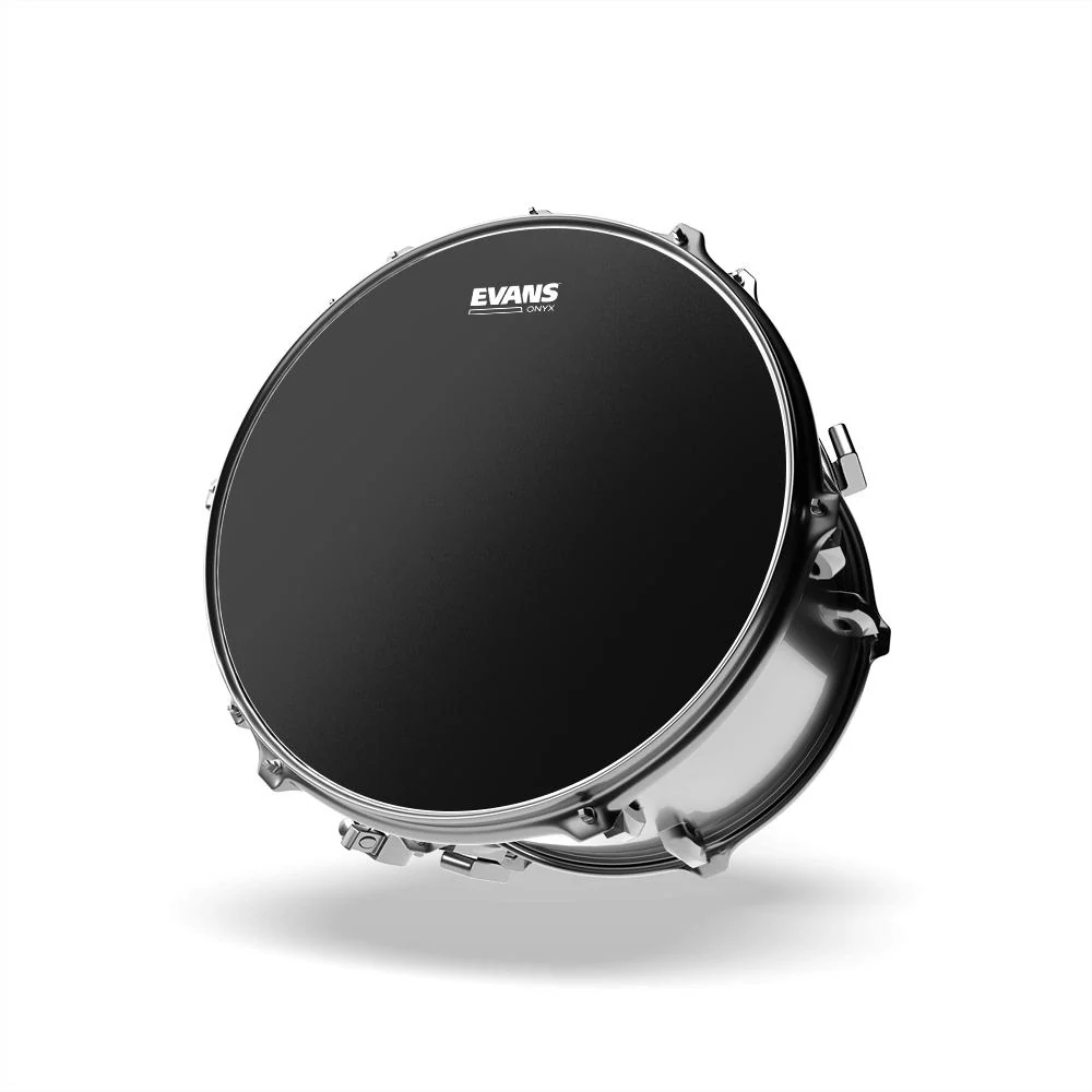 Evans ONYX Tom Drumhead | 8" (Black Frost Coated) - Image 2