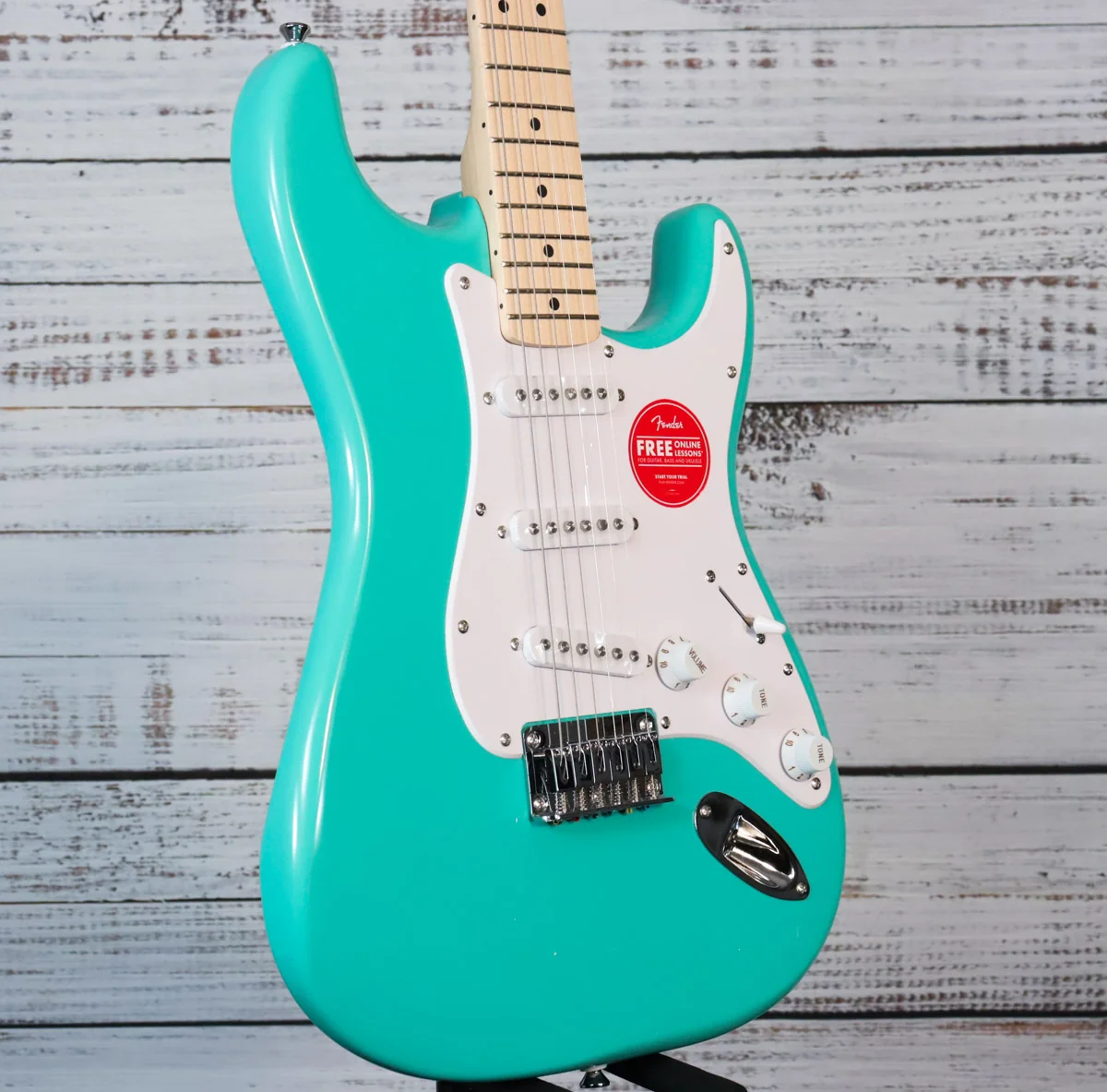 Squier Sonic Stratocaster HT Electric Guitar | Sea Foam Green, Maple Fretboard (BEGINNER) - Image 4