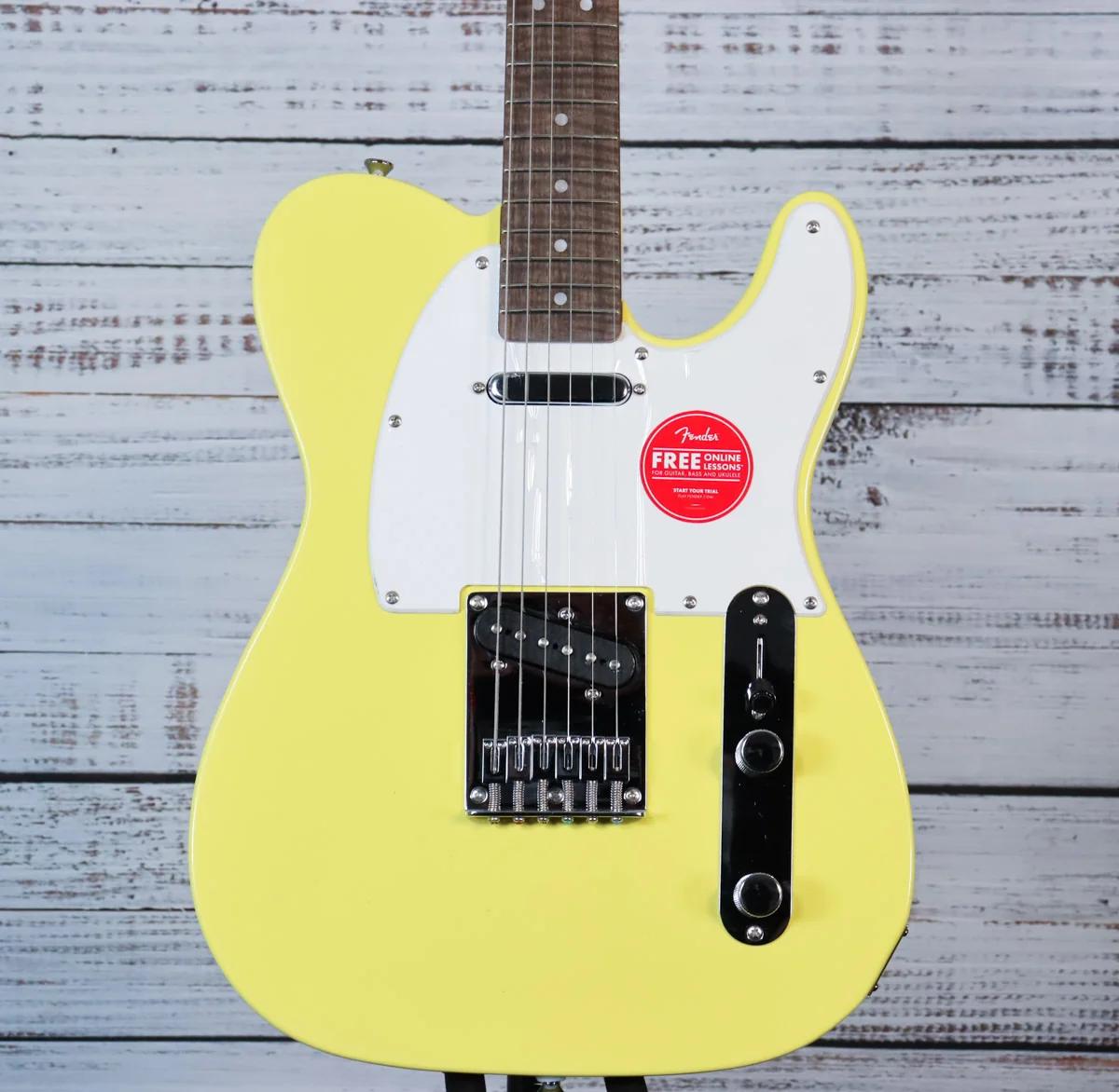 Squier Sonic Telecaster Electric Guitar | Canary Yellow, Indian Laurel Fretboard (BEGINNER)