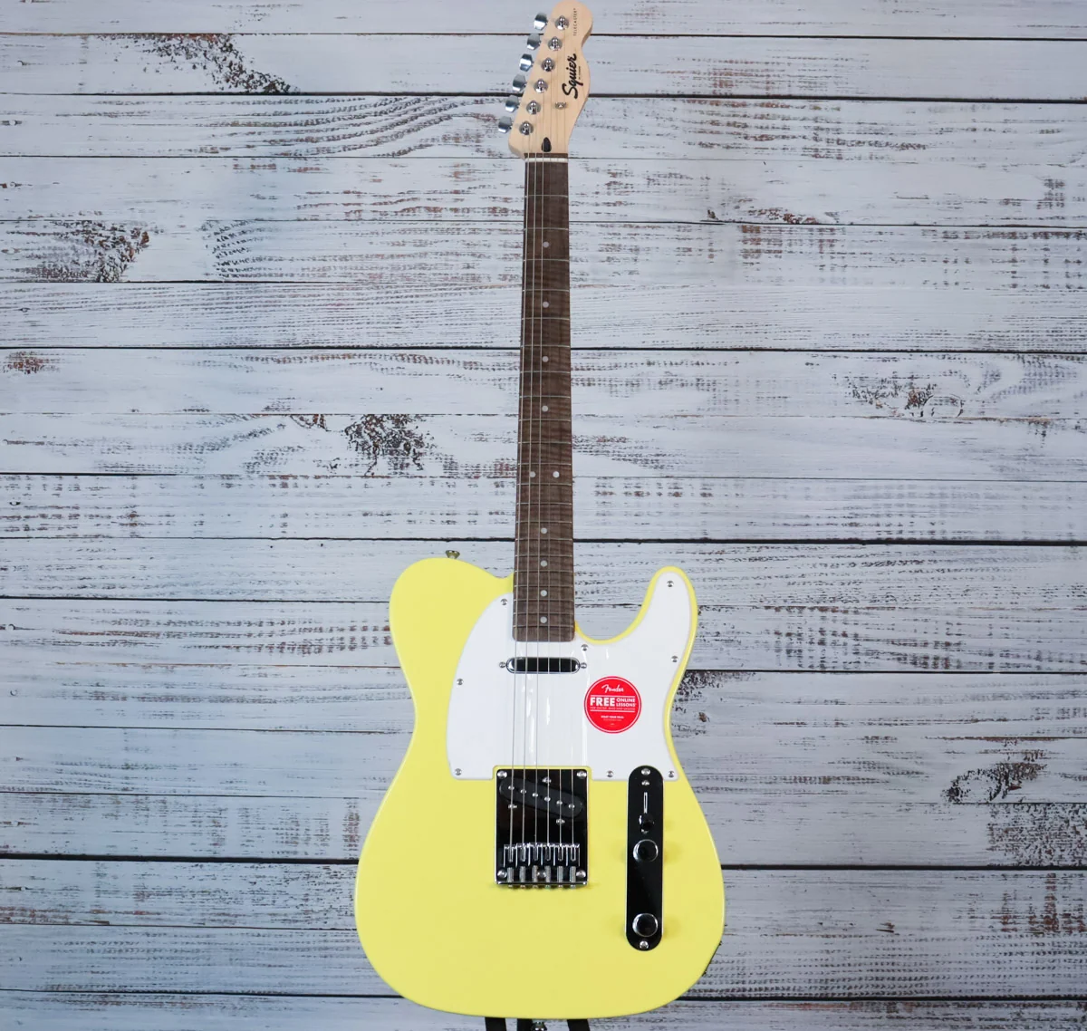 Squier Sonic Telecaster Electric Guitar | Canary Yellow, Indian Laurel Fretboard (BEGINNER) - Image 3