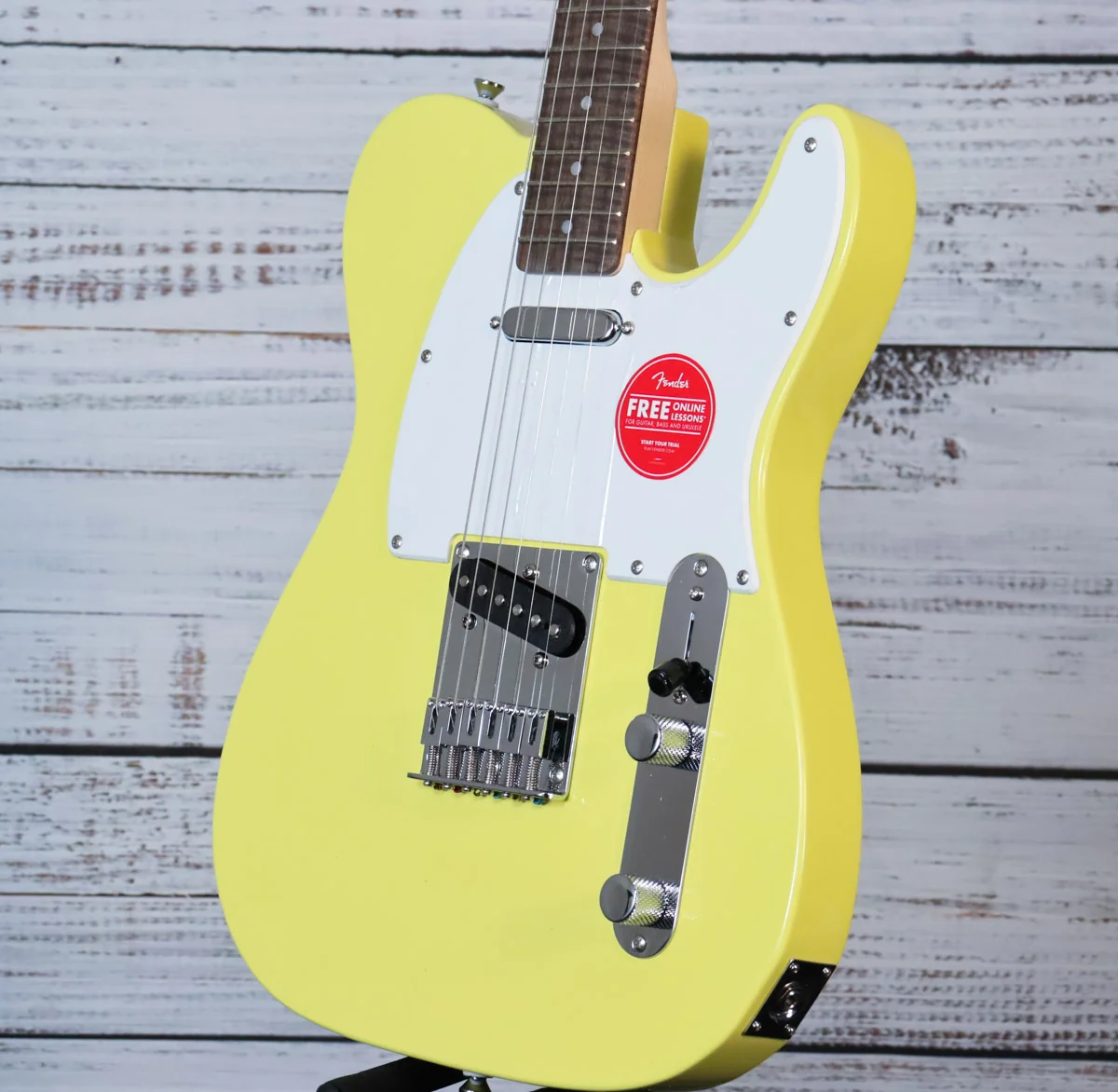 Squier Sonic Telecaster Electric Guitar | Canary Yellow, Indian Laurel Fretboard (BEGINNER) - Image 5