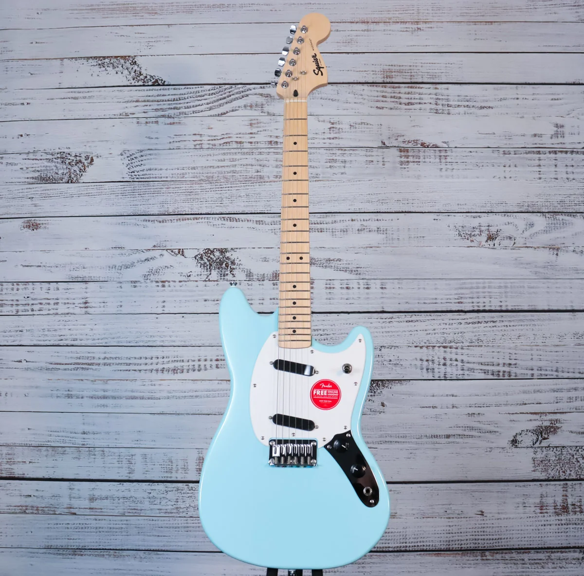 Squier Sonic Mustang SS Short-Scale Electric Guitar | Daphne Blue, Maple Freboard (BEGINNER) - Image 3