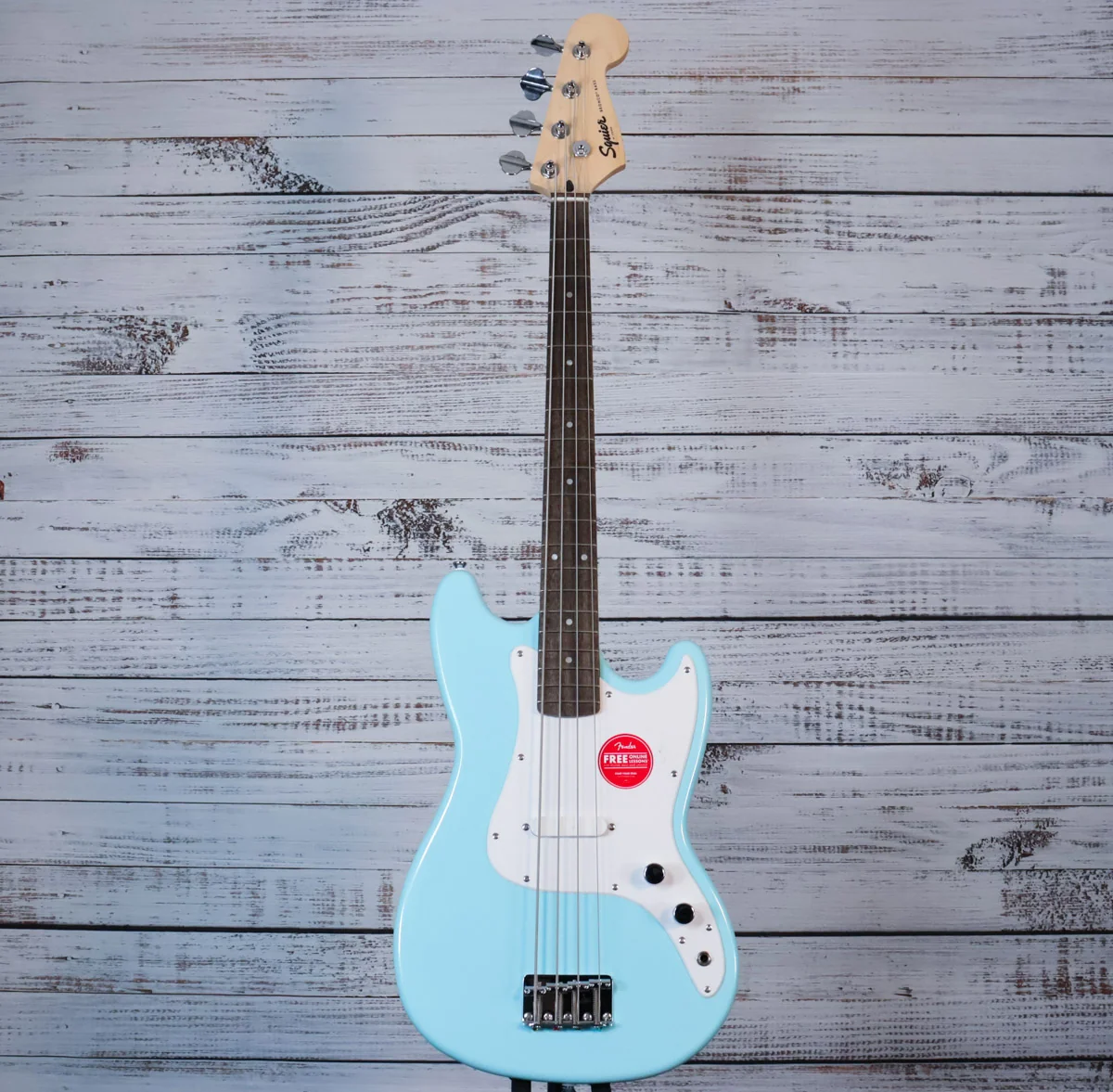 Squier Sonic Bronco Short-Scale Bass Guitar | Daphne Blue, Laurel Fretboard (FREE SHIPPING) - Image 3