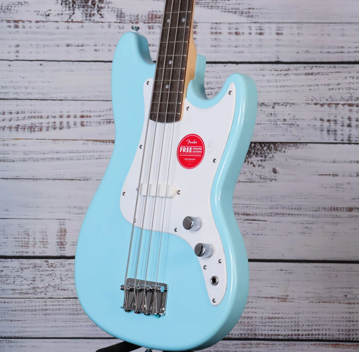 Squier Sonic Bronco Short-Scale Bass Guitar | Daphne Blue, Laurel Fretboard (FREE SHIPPING) - Image 5