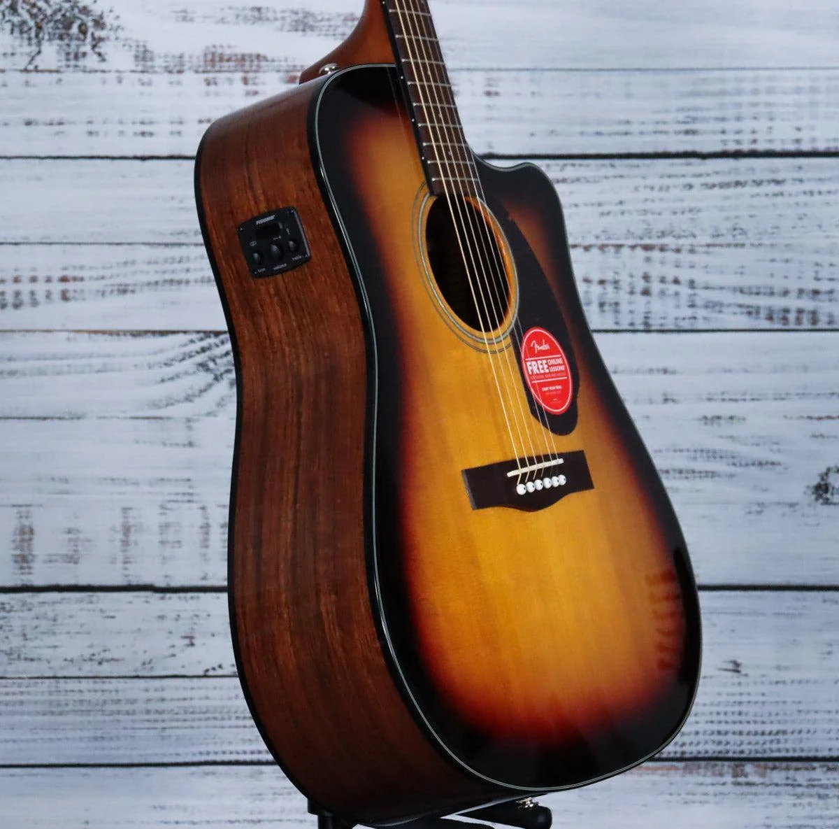 Fender CD-140SCE Cutaway Dreadnought Acoustic Guitar w/Hardcase | Sunburst - Image 3