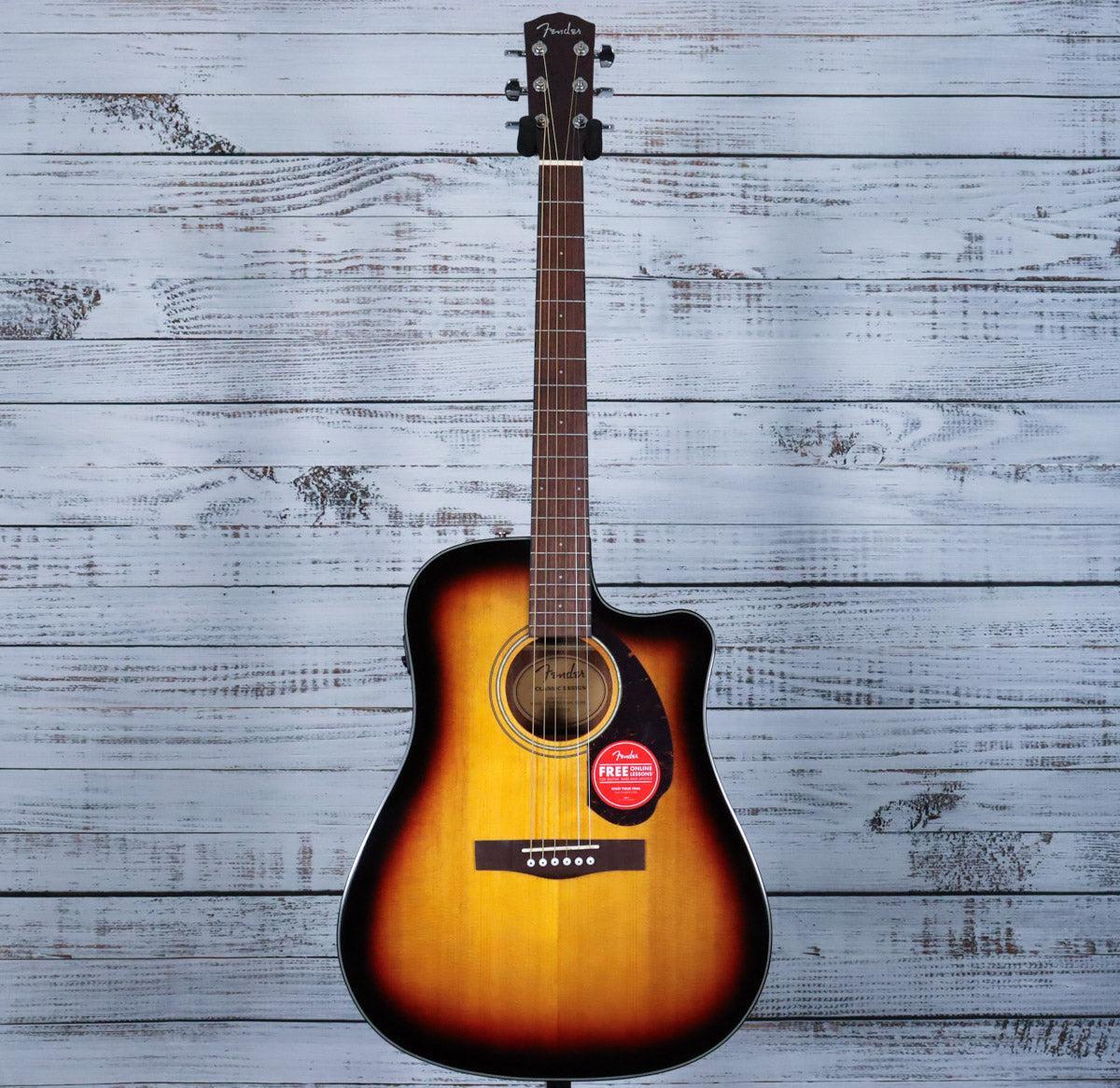Fender CD-140SCE Cutaway Dreadnought Acoustic Guitar w/Hardcase | Sunburst - Image 4