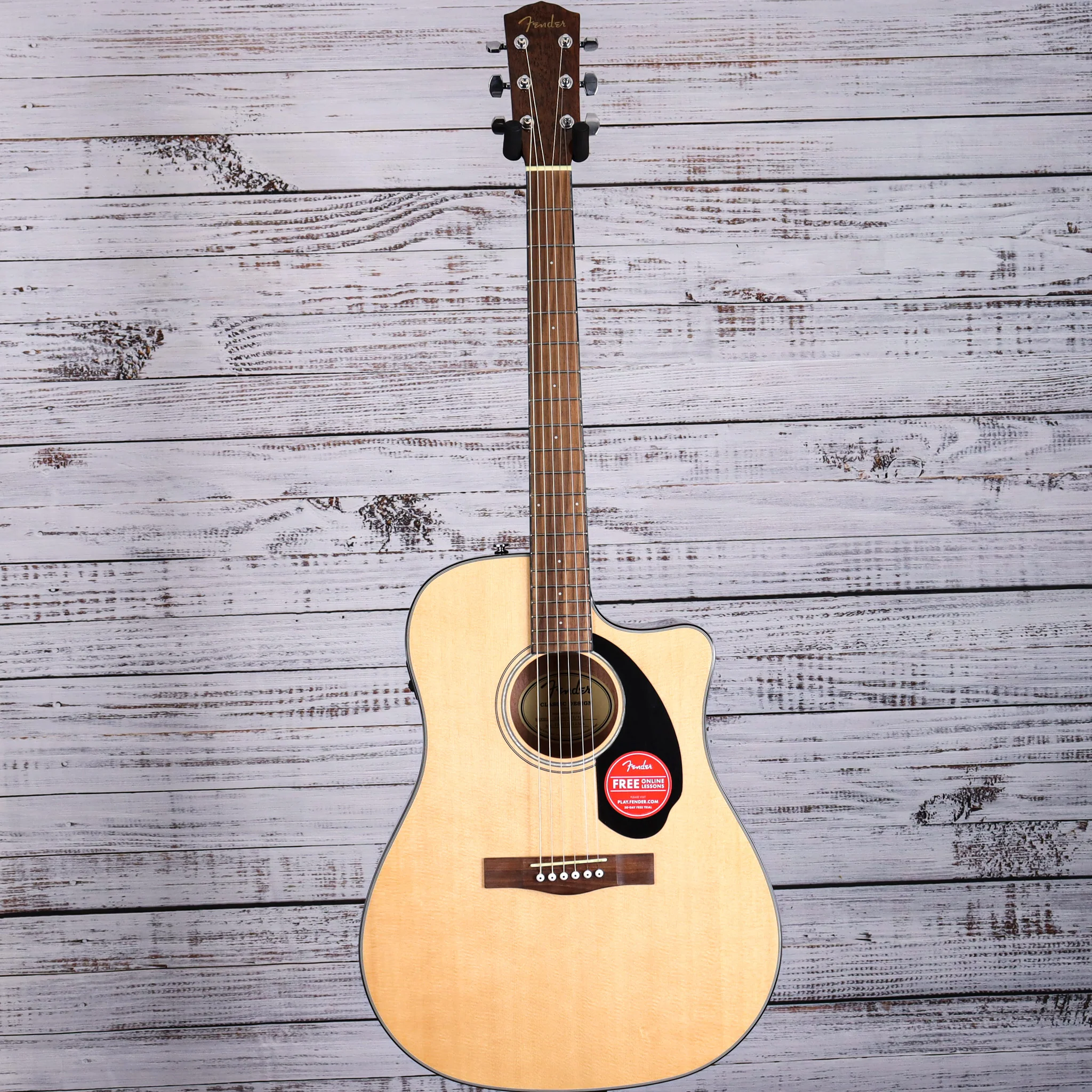 Fender CD-60SCE Cutaway Dreadnought Acoustic-Electric Guitar | Natural (FREE SHIPPING) - Image 4