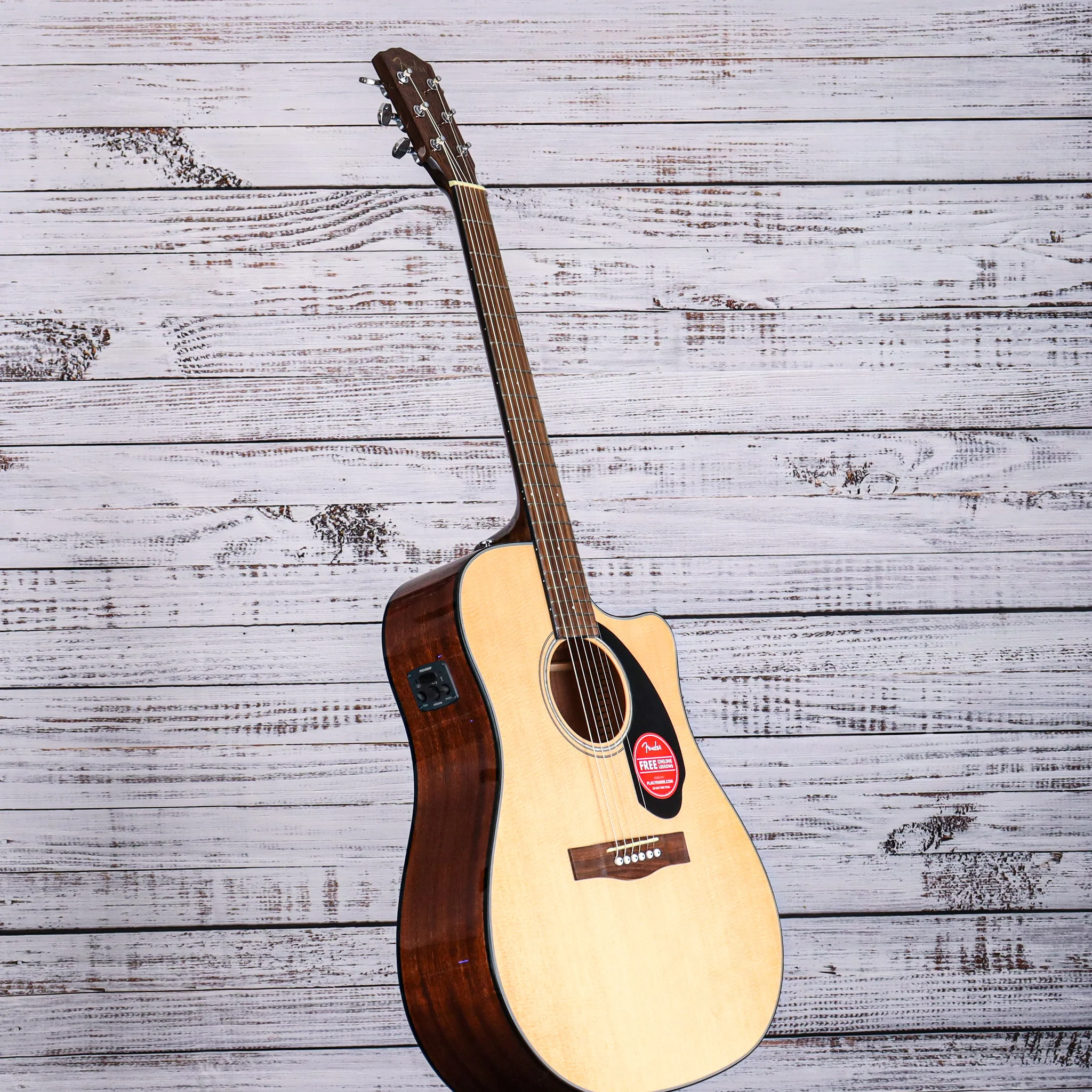 Fender CD-60SCE Cutaway Dreadnought Acoustic-Electric Guitar | Natural (FREE SHIPPING) - Image 5