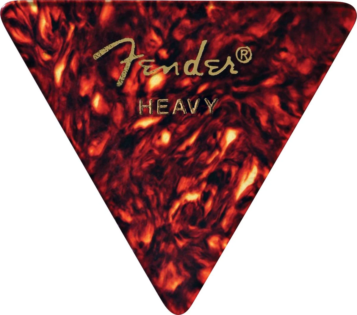 Fender Classic Celluloid 355 Heavy Large Triangle Pick | Tortoise | 12 Pack