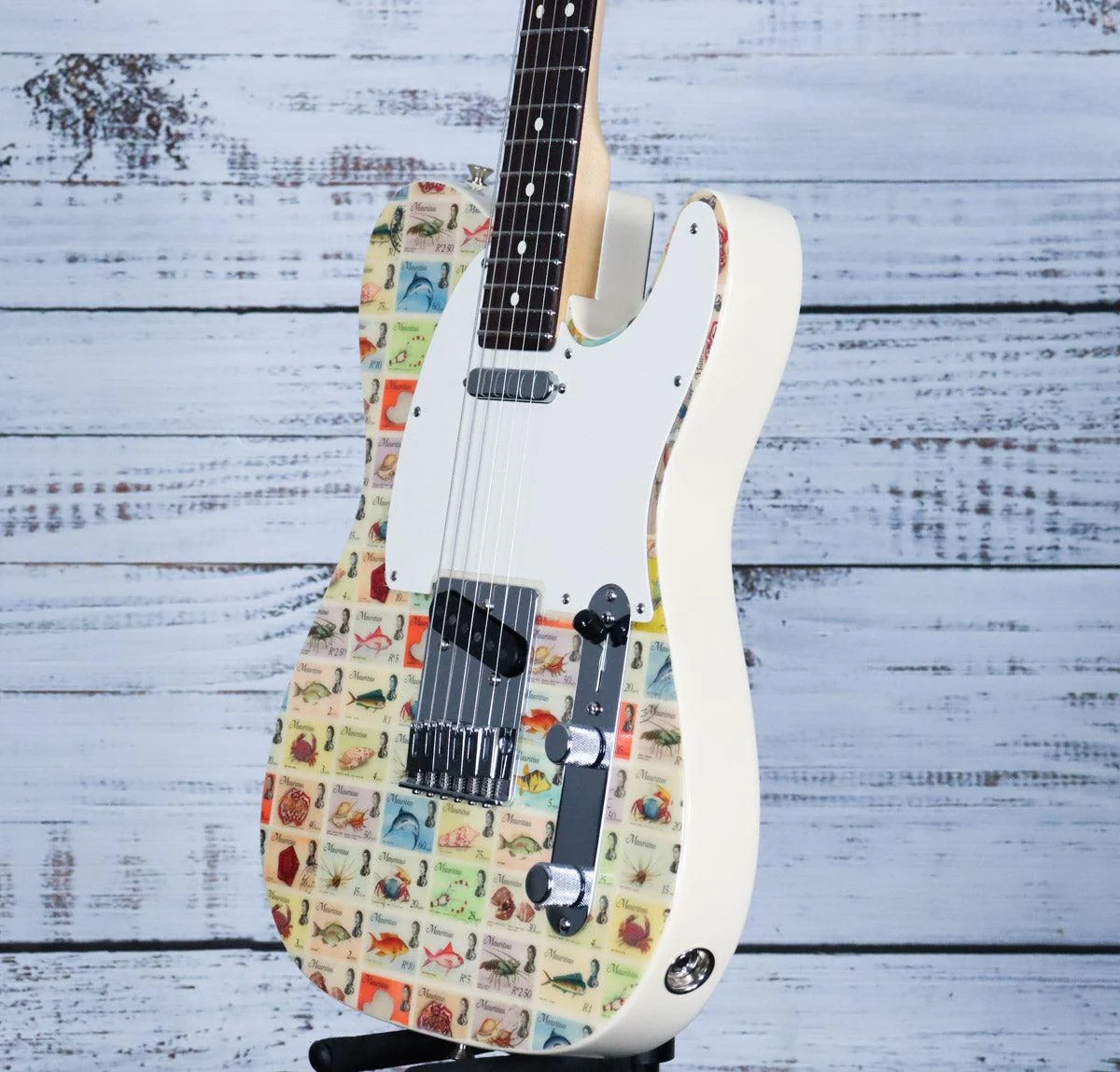 Fender Custom Shop Limited Stamps Electric Guitar | Mauritius (LIMITED EDITION) - Image 6
