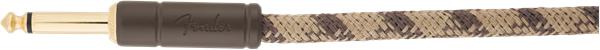 Fender Festival Hemp Instrument Cables | 18.6ft | Brown Stripe - Image 2