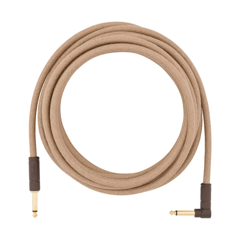 Fender Festival Natural Hemp Instrument Cable | Straight to Angle | 18.6ft (5.6m) - Image 3