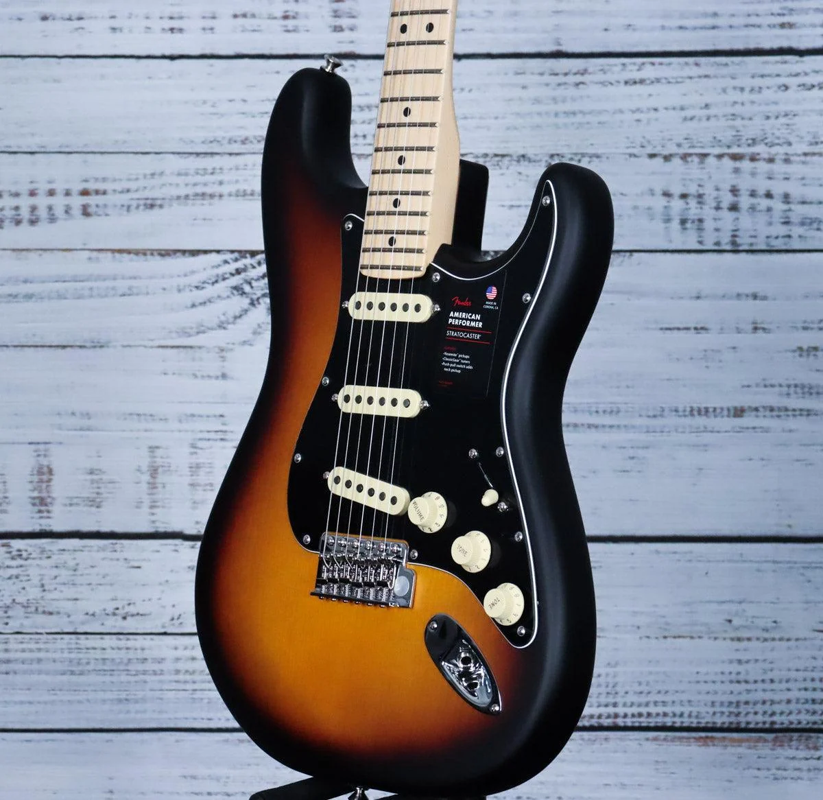Fender Limited Edition American Performer Timber Stratocaster Electric Guitar | 2-Color Sunburst Pine - Image 5