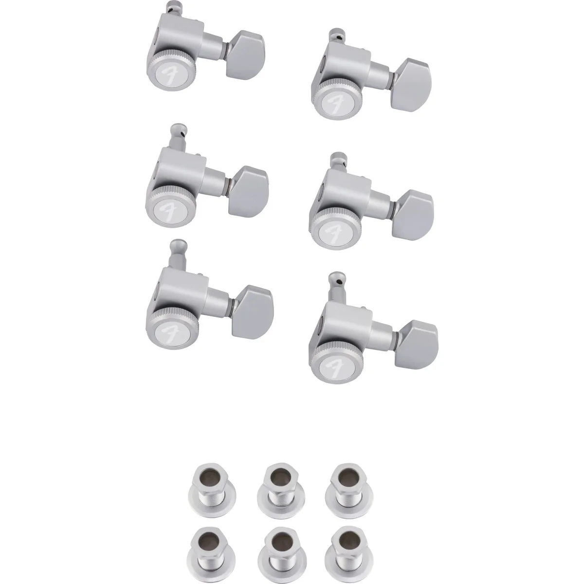 Fender Locking Stratocaster/Telecaster Tuning Machine Set | Brushed Chrome