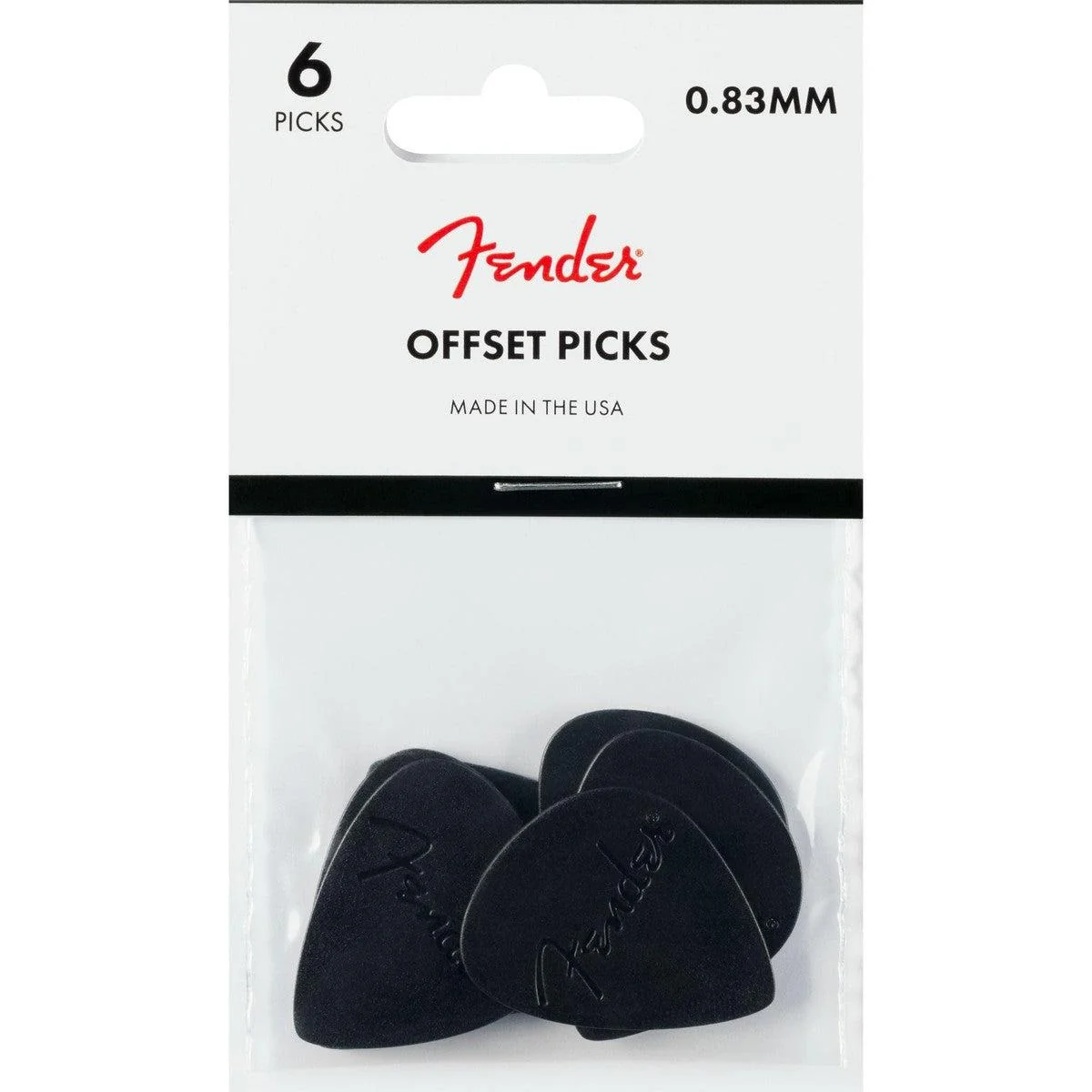 Fender Offset Picks | Black | 6pc - Image 2