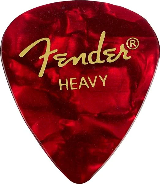 Fender Premium Celluloid 351 Shape Pick Medium Red Moto | 12-Pack