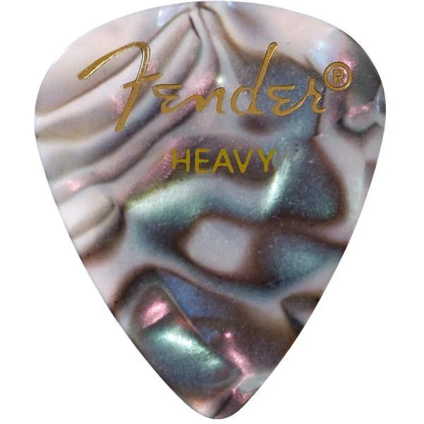 Fender Premium Celluloid 351 Shape Picks | Heavy | Abalone | 12-Pack