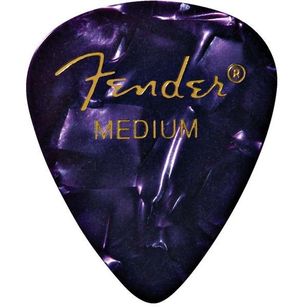 Fender Premium Celluloid 351 Shape Picks | Medium | Purple Moto | 12-Pack