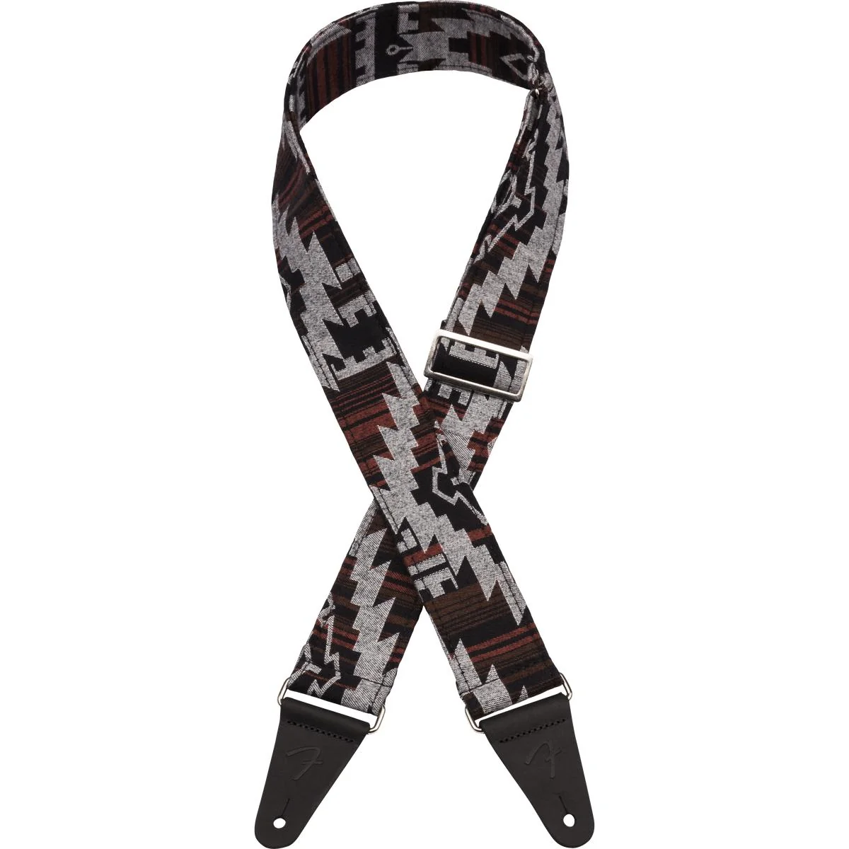 Fender Zion Guitar Strap | Black Aztec (2")