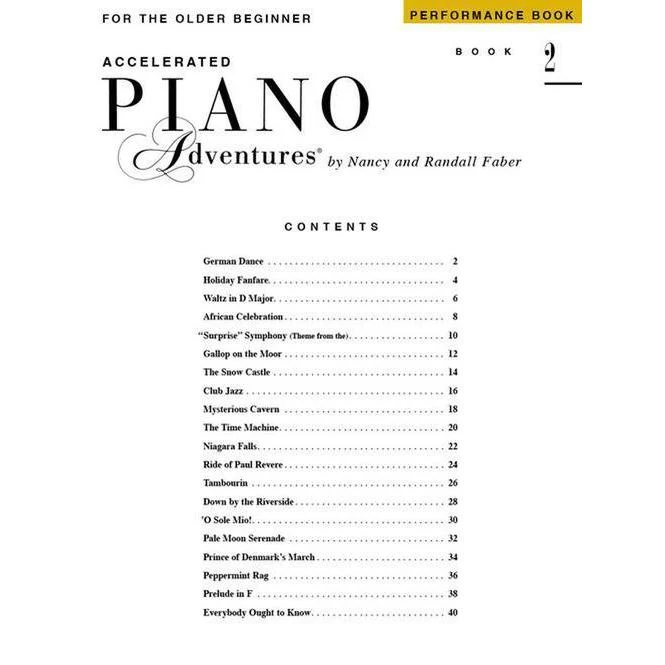 Accelerated Piano Adventures for the Older Beginner | Performance | Book 2 - Image 2