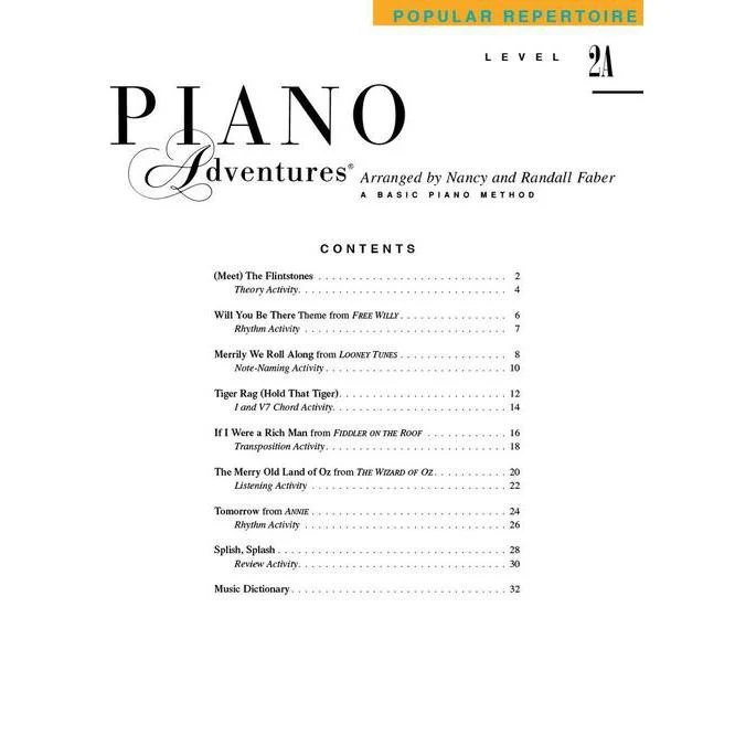Piano Adventures | Popular Repertoire | Level 2A - Image 2