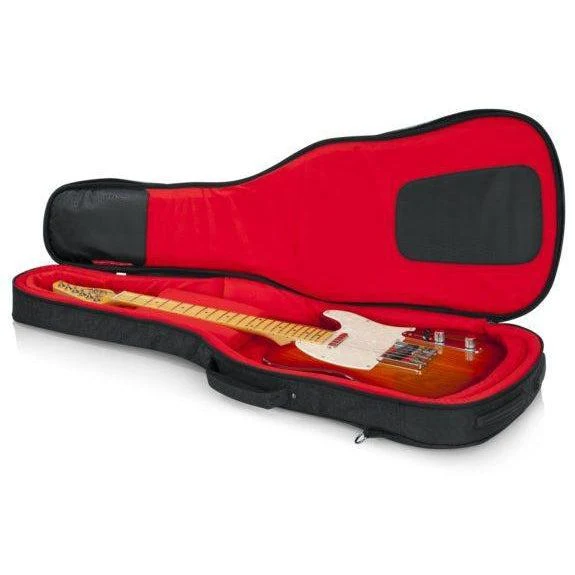 Gator Transit Series Electric Guitar Gig Bag | Charcoal Black (Red Interior) - Image 2