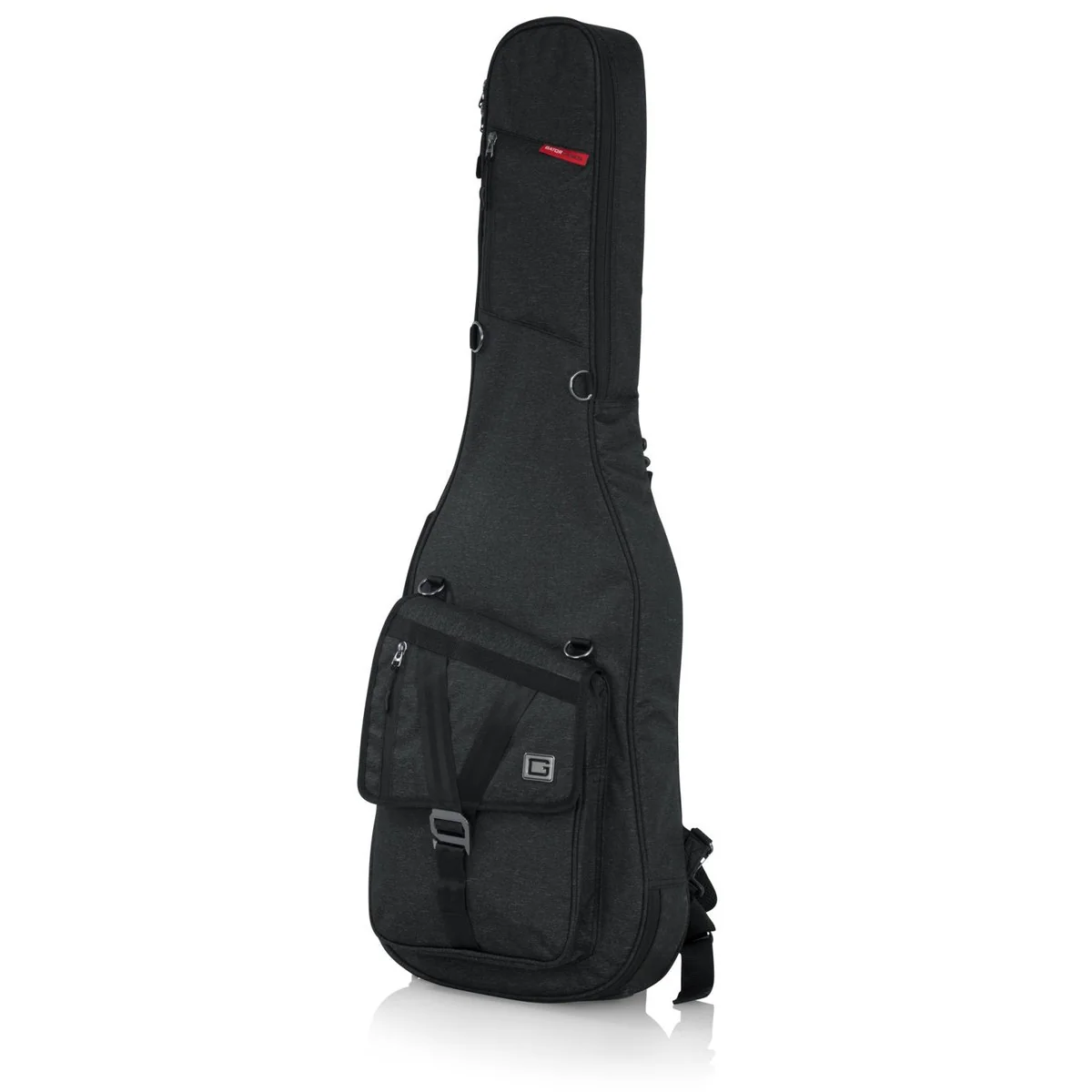 Gator Transit Series Electric Guitar Gig Bag | Charcoal Black (Red Interior) - Image 3