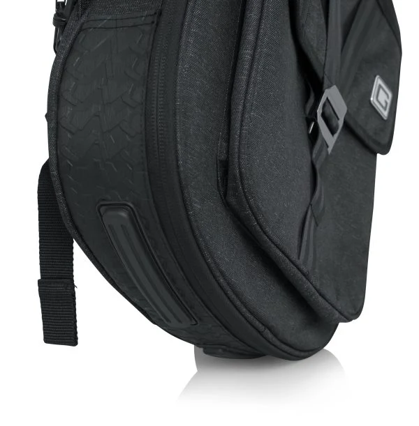 Gator Transit Series Electric Guitar Gig Bag | Charcoal Black (Red Interior) - Image 5
