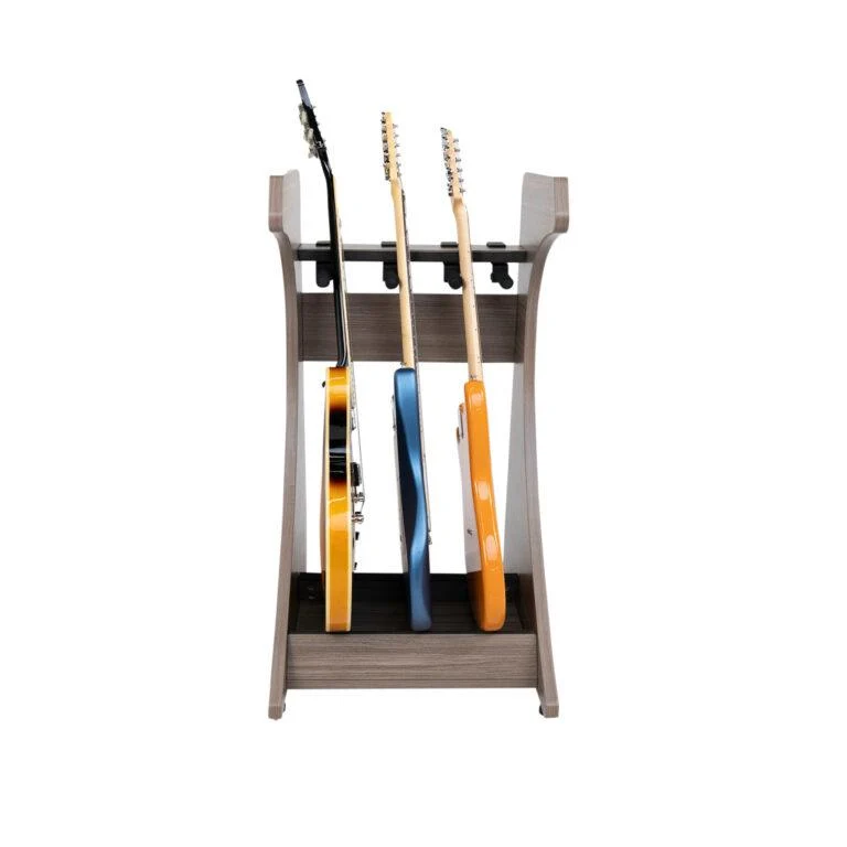 Gator Elite Three Electric/Acoustic Guitar Rack | Grey