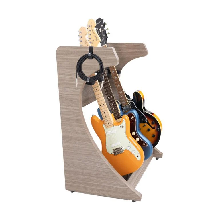 Gator Elite Three Electric/Acoustic Guitar Rack | Grey - Image 2