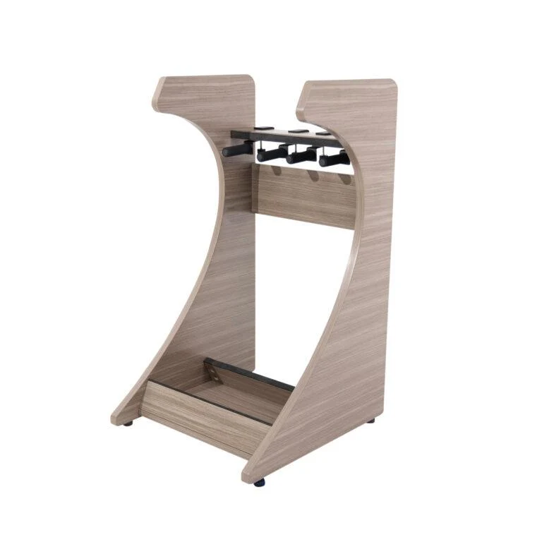 Gator Elite Three Electric/Acoustic Guitar Rack | Grey - Image 4