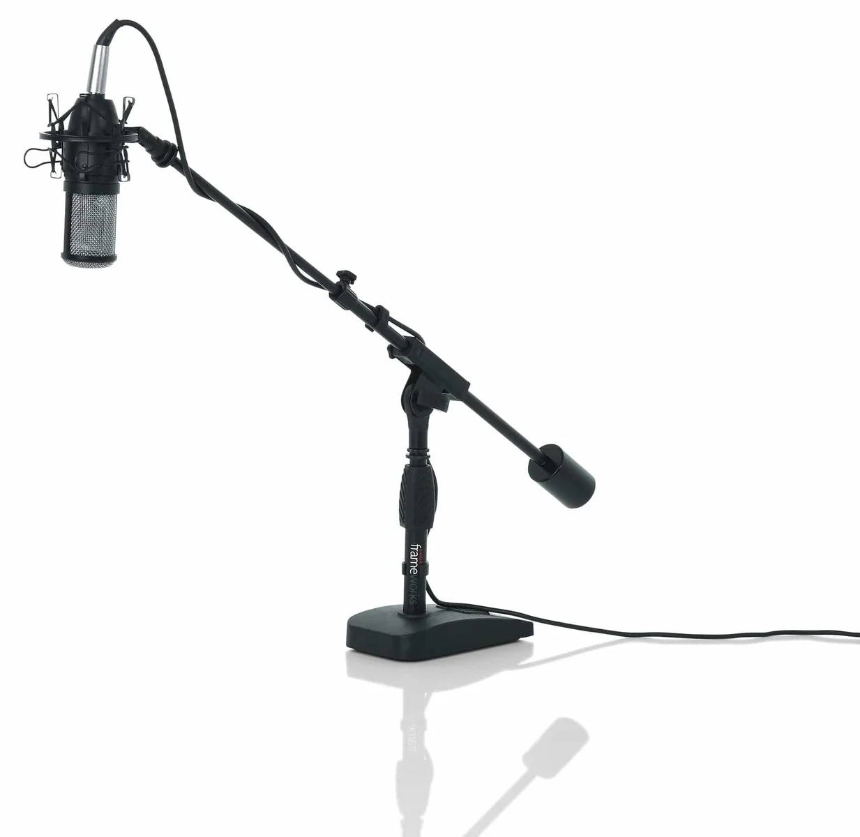 Gator Frameworks Telescoping Boom Mic Stand | Podcasting, Bass Drum, Amps - Image 2