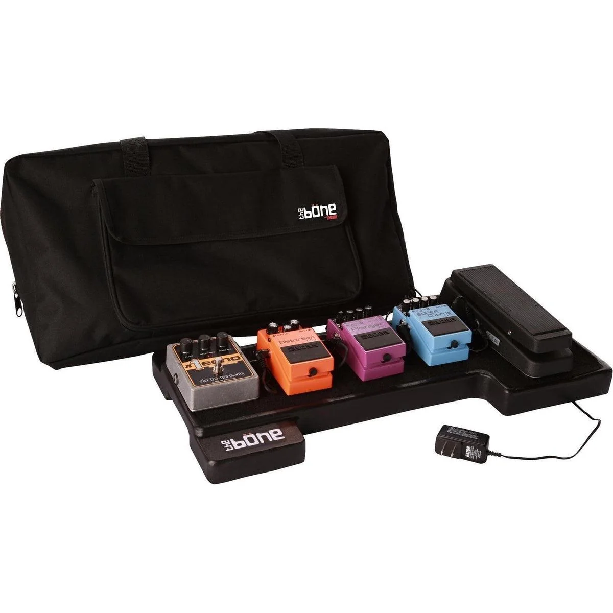 Gator Bone Pedalboard w/Carry Bag & Power Supply