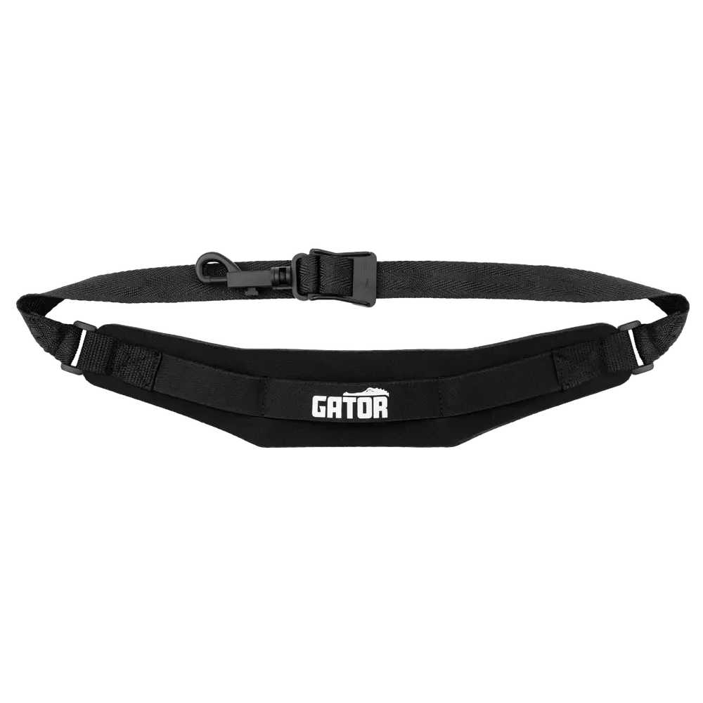 Gator Deluxe Neoprene Saxophone Strap | XL | Black