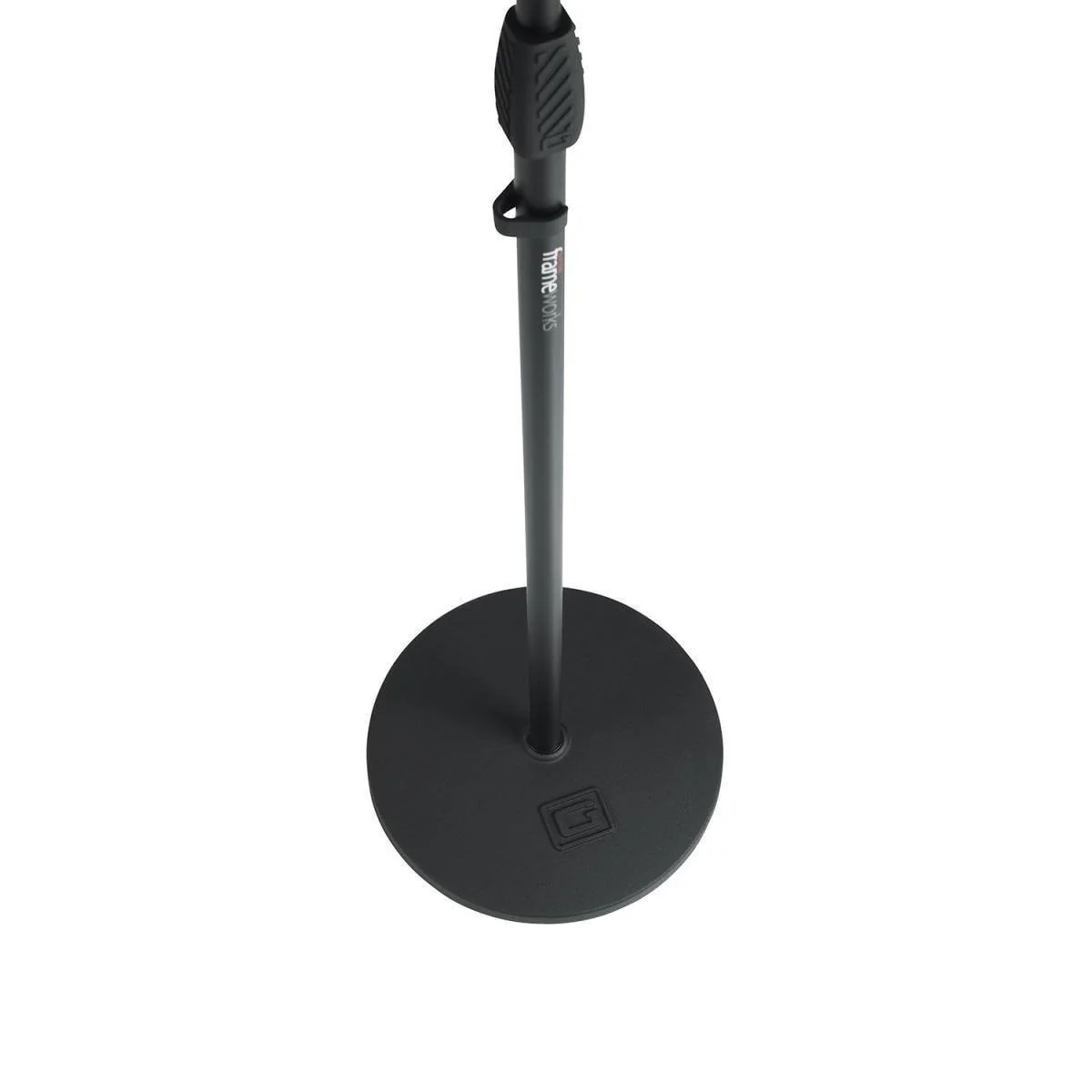 Gator Microphone Stand w/Twist Clutch (12" Round Weighted Base) | Black - Image 4