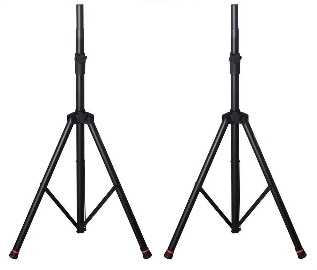 Gator Deluxe Speaker Stand Pair w/Gig Bag | Black